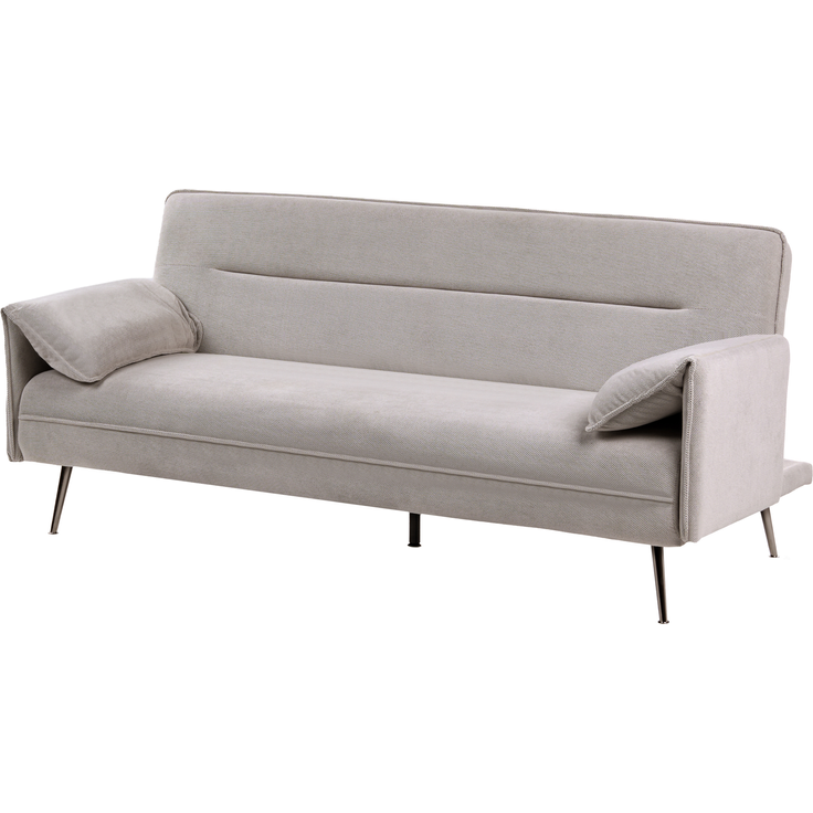 Schlafsofa 3-Sitzer VAYLA Stoff Grau – Bild 4