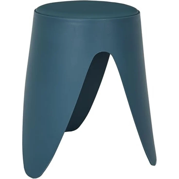 HOME DECO FACTORY, HD0297, Eve Duck Blue Hocker, Les P'Tits Prix, Zeitgenössisch, Möbel, Sitz, Bank und Hocker, 30x46x30 cm, Sitzhöhe 46 cm, Duck Blue – Bild 4