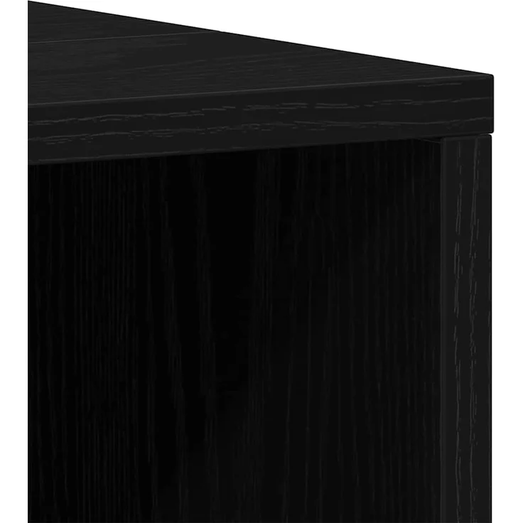 vidaXL Badezimmermöbel-Set mit Speicher 3 pcs Schwarz Holzwerkstoff 3332584 – Bild 10