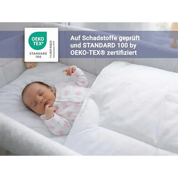 ZOLLNER 'Mikrofaser' Baby-Bettdecke 80x80 cm – Bild 6