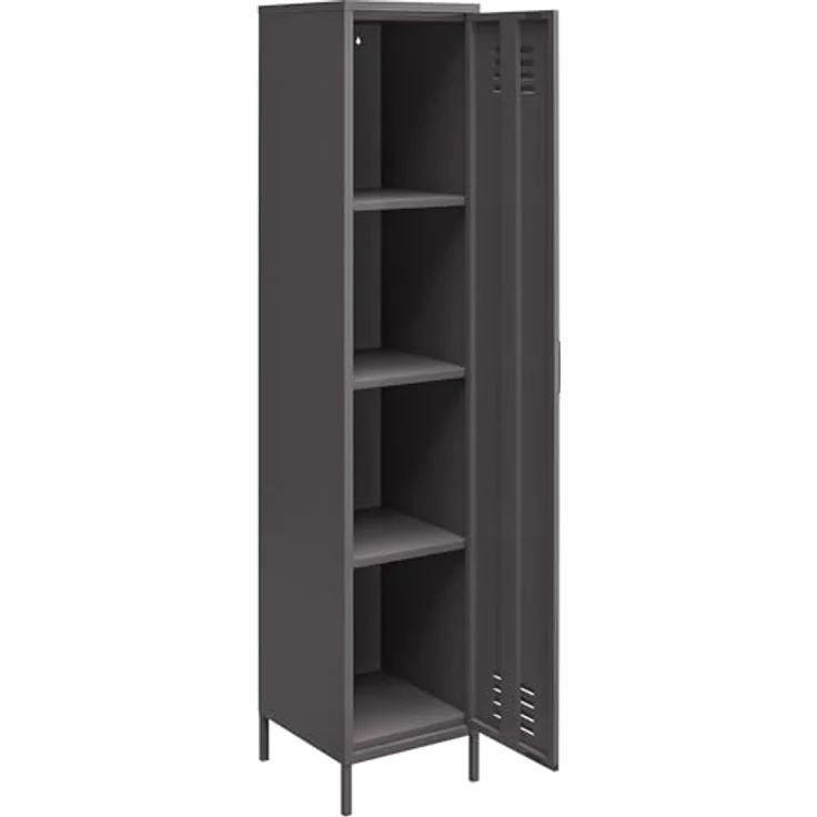 DHP Furniture Dorel Home Metallschrank Spind Grau – Bild 6