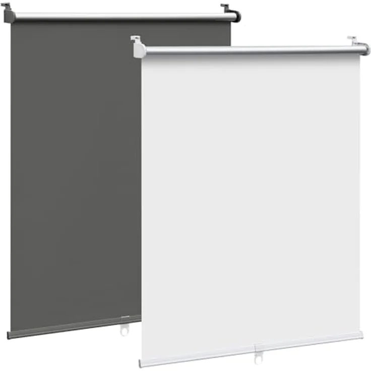 WOLTU Verdunkelungsrollo ohne Bohren, Klemmfix Thermorollo innen, Sicht- & Sonnenschutz Rollo, Schnurlos, Klemmrollo für Fenster & Türen, 70x150 cm, Weiß – Bild 1