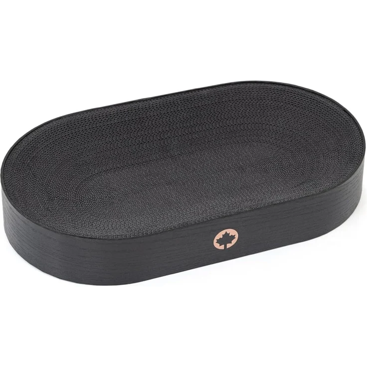 Canadian Cat Company Kratzbrett Apollo, Katzenbett aus Wellpappe, Black Edition, ca. 63 x 35 x 10 cm – Bild 5