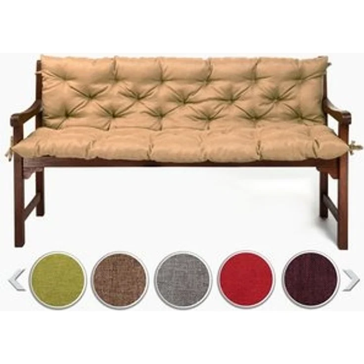 sunnypillow Bankauflage Bankauflage Stuhlkissen viele Farben und Größen zur Auswahl, 120x50x50cm sandfarben – Bild 6