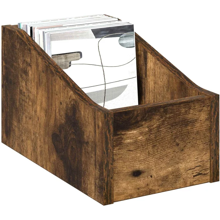 vidaXL LP Plattenbox Räuchereiche 18 x 32 x 18 cm Holzwerkstoff 8012802 – Bild 3