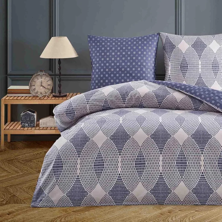 Buymax Bettwäsche Zenon Vizon, Renforce: 100% Baumwolle, 3 teilig, 200x200 oder 200x220 cm, Reißverschluss, weich – Bild 1