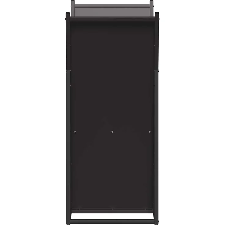 vidaXL Brennholzregal Schwarz 69,5x35x81 cm Kaltgewalzter Stahl 864177 – Bild 5