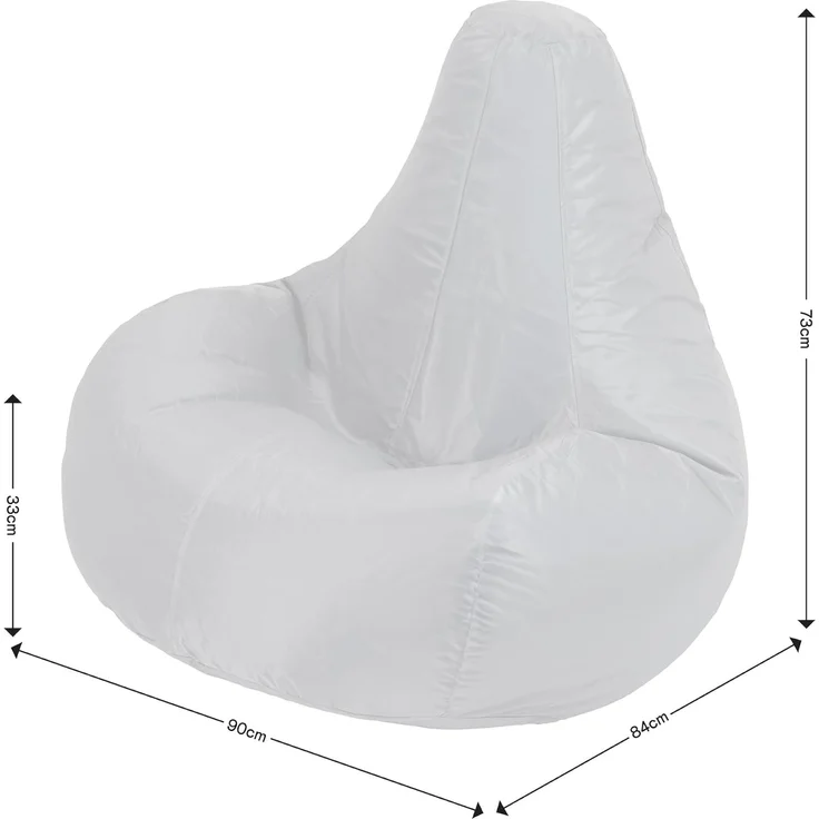 Bean Bag Bazaar Gaming Sitzsack „Recliner“, Gamer Sitzsack für Erwachsene und Kinder, Indoor Outdoor Sitzsack Sessel Gaming mit Füllung (Sitzsack, Blau) – Bild 9