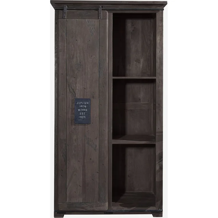 Schrank Mango 100x60x190 grau lackiert RAILWAY #216