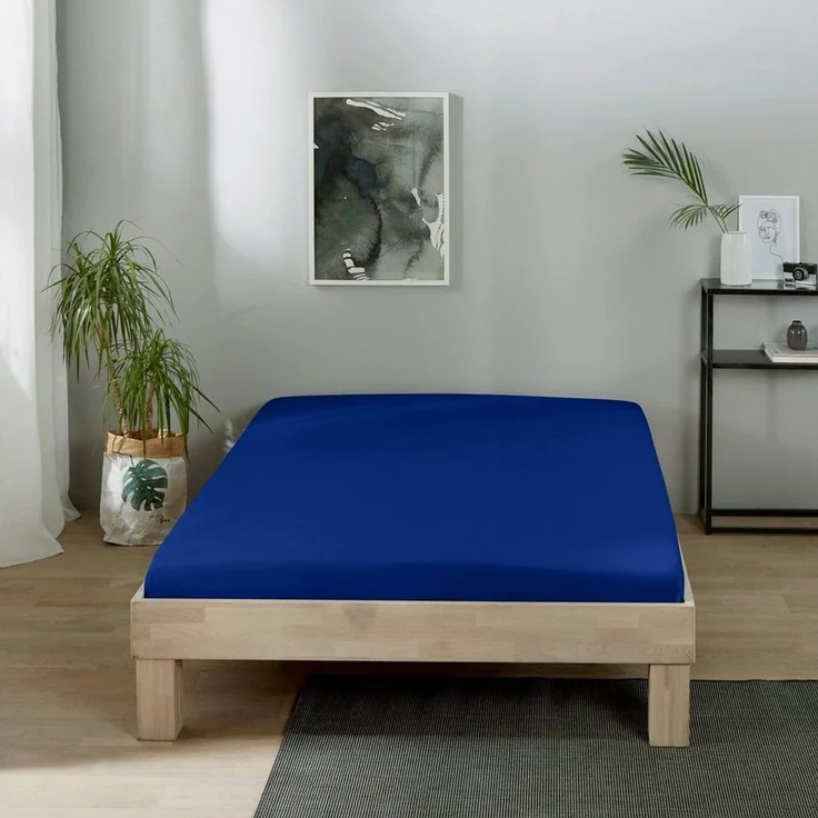 Erwin Müller Spannbettlaken Spannbettlaken "Erlangen", Biber, Gummizug: Rundumgummi, (1 Stück), Uni – Bild 2