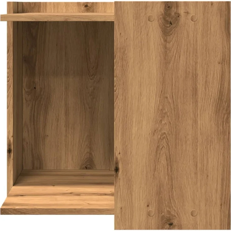 vidaXL Katzenklo Artisan-Eiche 53x53x51 cm Holzwerkstoff 857759 – Bild 4