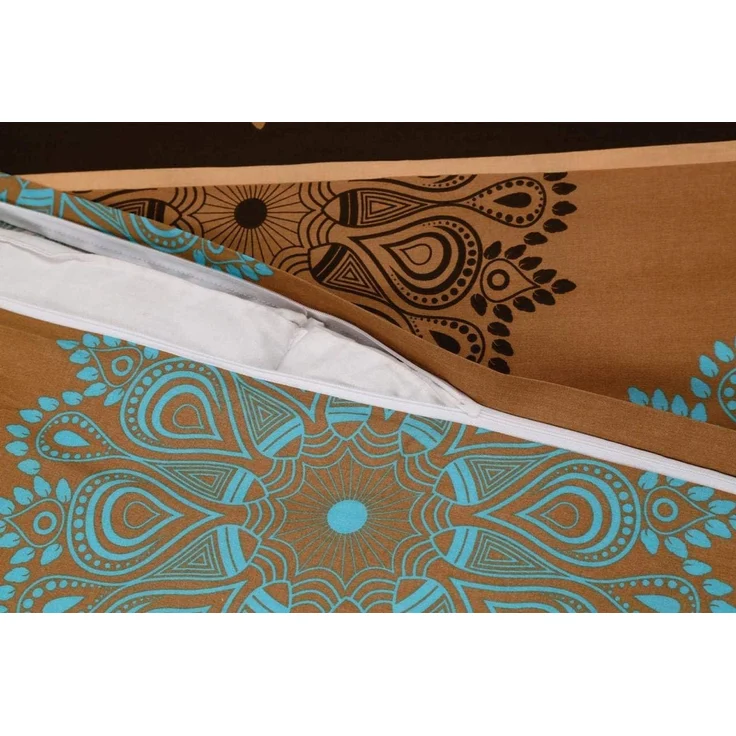Buymax Bettwäsche Wendebettwäsche, Kissenbezug 80x80 cm, Renforce: 100% Baumwolle, 2 teilig, Bettbezug-Set, mit Reißverschluss, Muster Floral Barock – Bild 7
