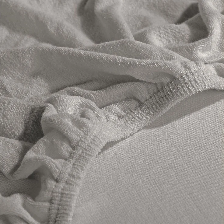 Erwin Müller Spannbettlaken Boxspring-Spannbettlaken "Füssen", Frottee, Gummizug: Rundumgummi, (1 Stück), Frottee-Stretch Uni – Bild 3