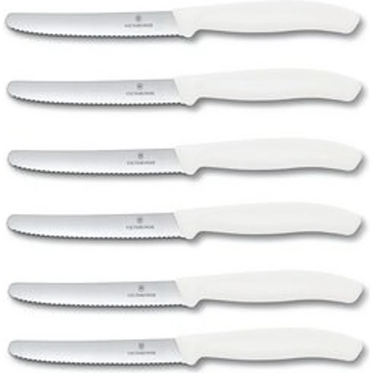 Victorinox | Tafelmesser Set 6-teilig | Swiss Classic | Weiß | robust & stilvoll | perfekt für Brot & Aufschnitt – Bild 5