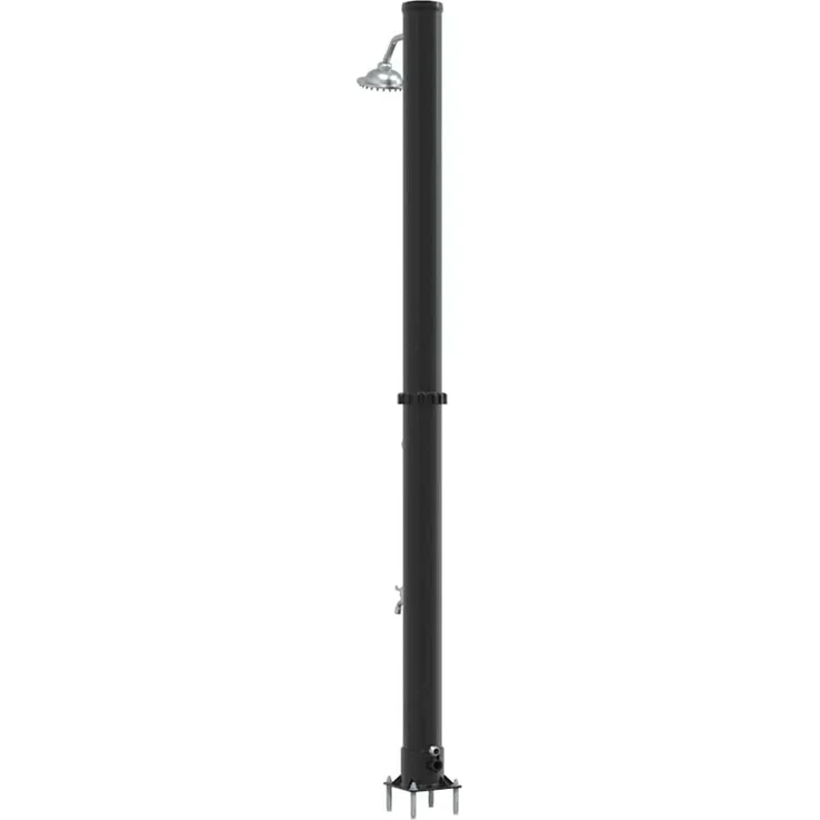 vidaXL Außen Solardusche Schwarz 217 cm PVC und Aluminium 42003412 – Bild 7
