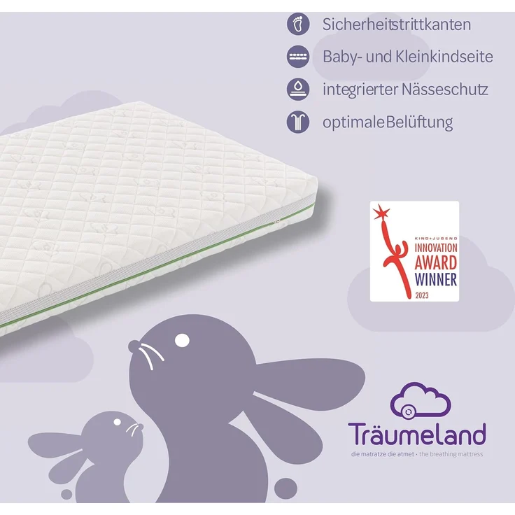 Träumeland Better Dreams Edition Babymatratze Wind - Größe 60 x 120 cm – Bild 3