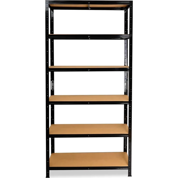 shelfplaza BLACK 200x70x40 cm Schwerlastregal in schwarz mit 6 Böden und 145 kg Traglast pro Boden – Bild 6