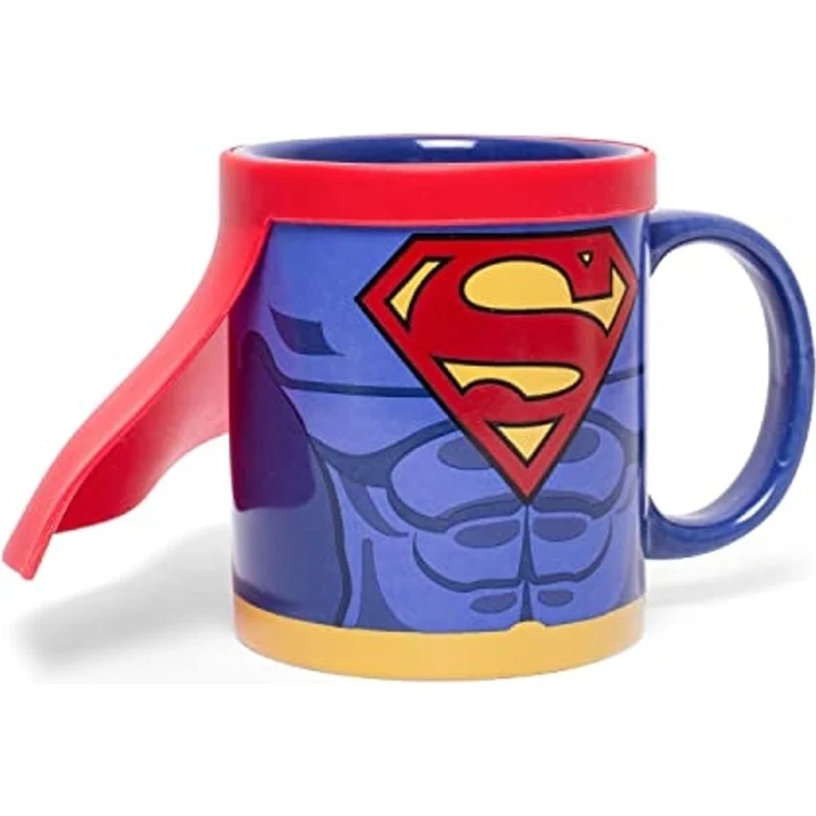 Thumbs Up Superman Mug with Cape Einzelbild 0 25 l Blau Rot Keramik Silikon Universal 1 Stück(e) – Bild 1