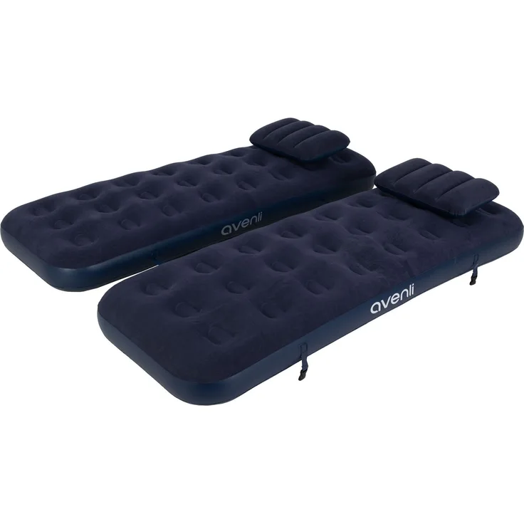 Avenli® aufblasbares 4 in 1 Luftbett Set / Campingmatratzen inklusive 2 Kissen 2 x 191 x 73 x 22 cm
