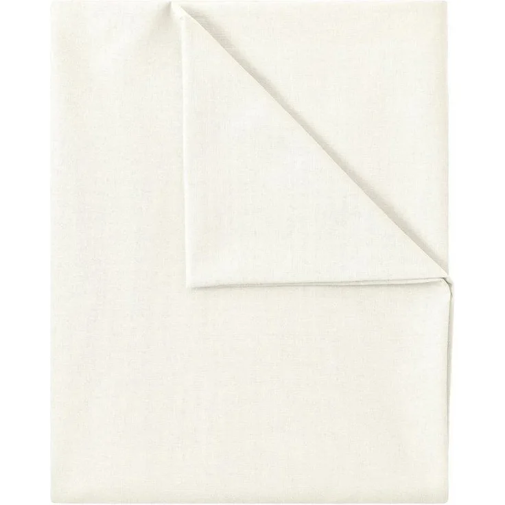 GREEN MARK Textilien Betttuch gewebtes Leintuch Betttuch, 100% Baumwolle, Gummizug: ohne, (1 Stück), weich und pflegeleicht, viele Variationen, 150x250 cm, Naturweiß