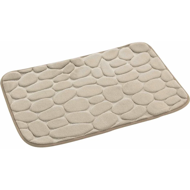 U10 Badematte Stone RELIEF - Badezimmer Badematten in Taupe – Bild 3