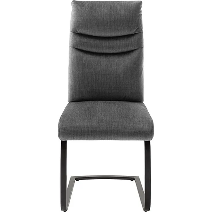 Freischwinger >GIBARA< (2er-Set) mit Griff, Bezug anthrazit - 46x105x62 (BxHxT) – Bild 4