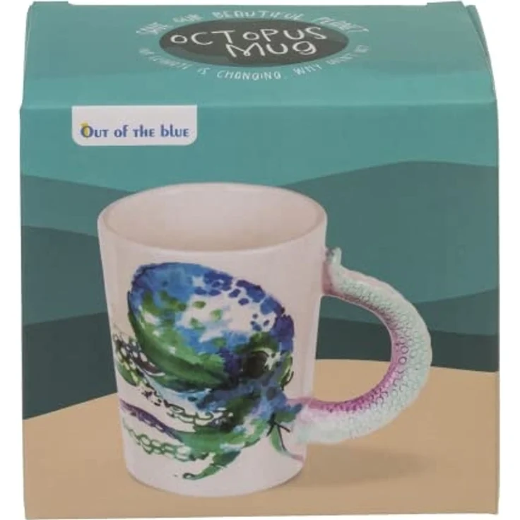 Tasse ca. 300 ml im 3D Design Meereswelt mit verschiedenen Motiven Kaffeetasse Oktopus – Bild 2