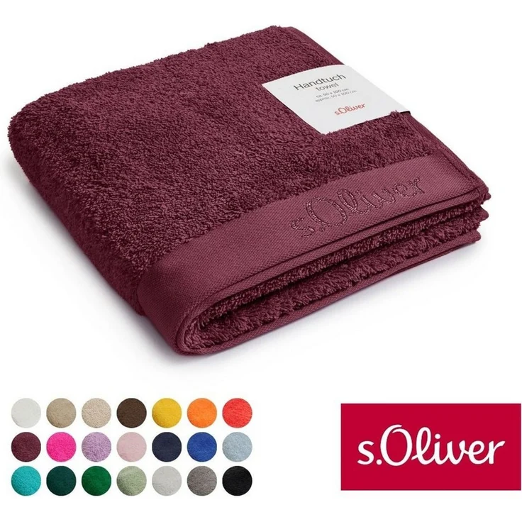 s.Oliver Handtuch s.Oliver, Premium Qualität, 600 gr/m², auch als Sets erhältlich, Walkfrottier (1-St), große Farbauswahl, auch als Duschtuch, Waschhandschuh, Gästetuch – Bild 1