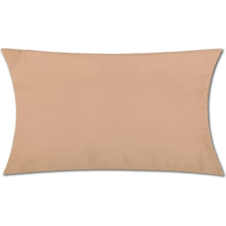 Kissenhülle Dekokissen Kissenbezug Microfaser - viele Größen und Farben Hellbraun 30 x 50 cm – Bild 1