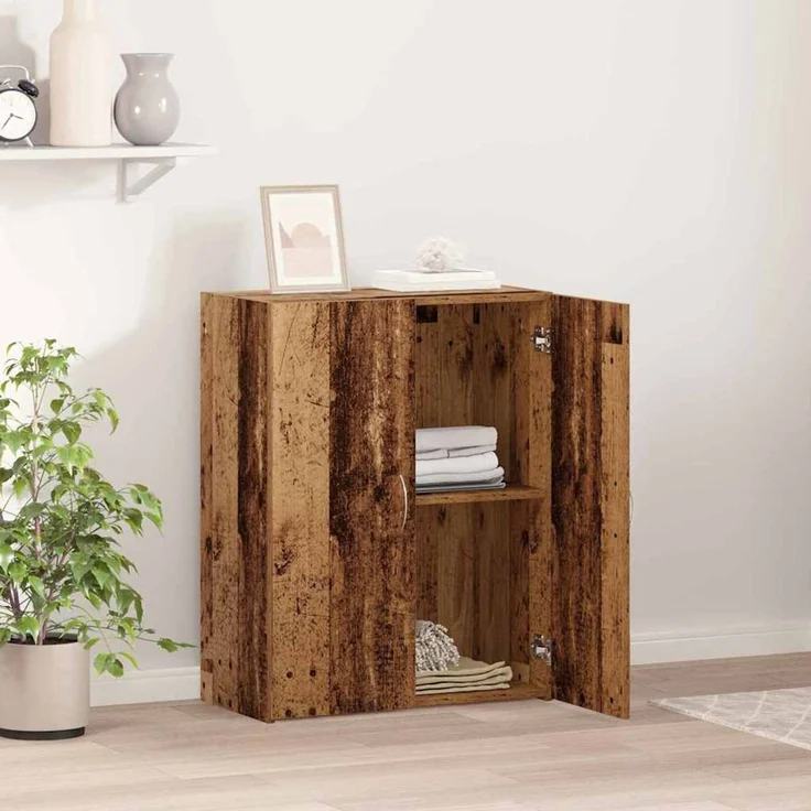 vidaXL Büroschrank Altholz 70 x 32 x 77.5 cm Holzwerkstoff 869120 – Bild 4