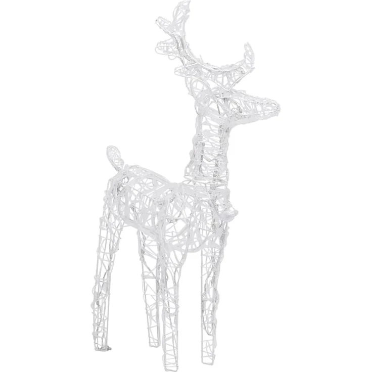 vidaXL Rentiere & Schlitten Weihnachtsdekoration 160 LEDs 130 cm Acryl 328520 – Bild 5
