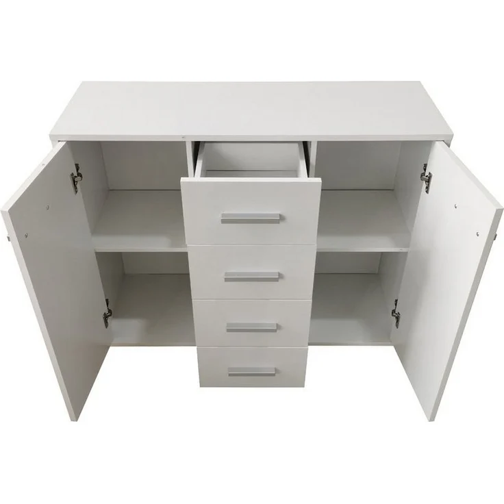 HTI-Living Sideboard Sideboard Nina mit 4 Schubladen Weiß (Stück, 1 St, 1 Sideboard), Anrichte Kommode Schrank – Bild 2