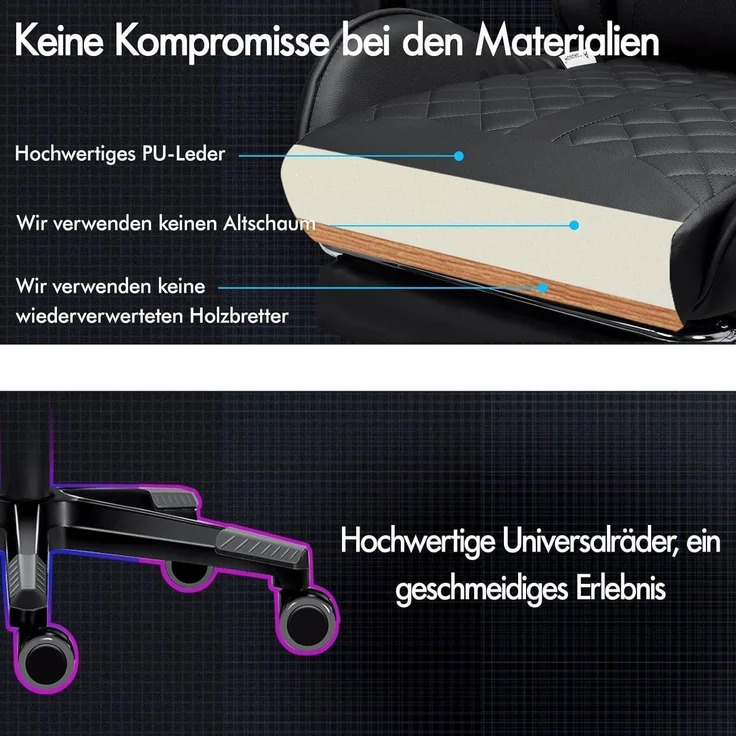 ALFORDSON Gaming-Bürostuhl mit – Bild 6