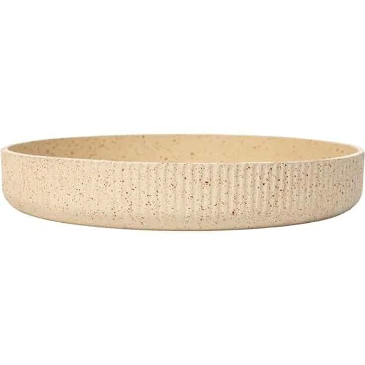 VIVANNO Pflanzschale Fiberglas ORYVEN Schale - Arbanerelief Matt (1 St), 30x5 cm