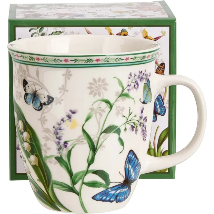 DUO Becher FLOWER DREAM, 650 ml, New Bone China Porzellan, in Geschenkbox