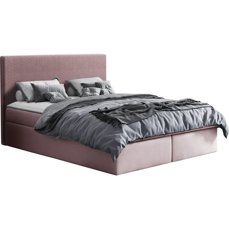 Boxspringbett Bavaria, Farbe: Velluto 14