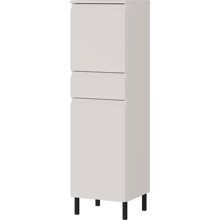 Germania Schrank 8242-572 GW-Salinas, in Kaschmir, griffloses Design, 34 x 120 x 34 cm (BxHxT)