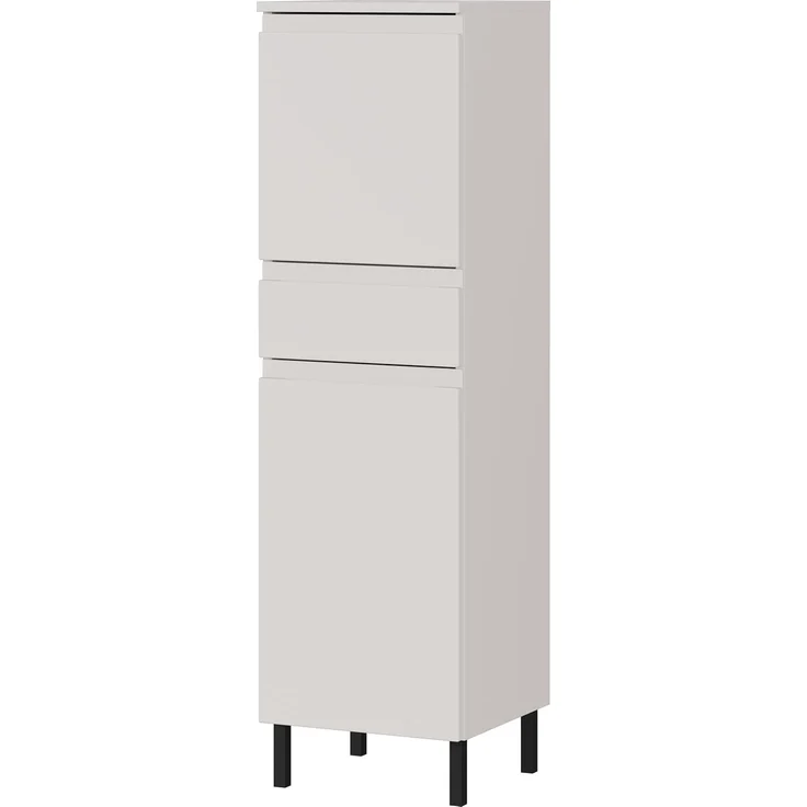 Germania Schrank 8242-572 GW-Salinas, in Kaschmir, griffloses Design, 34 x 120 x 34 cm (BxHxT)