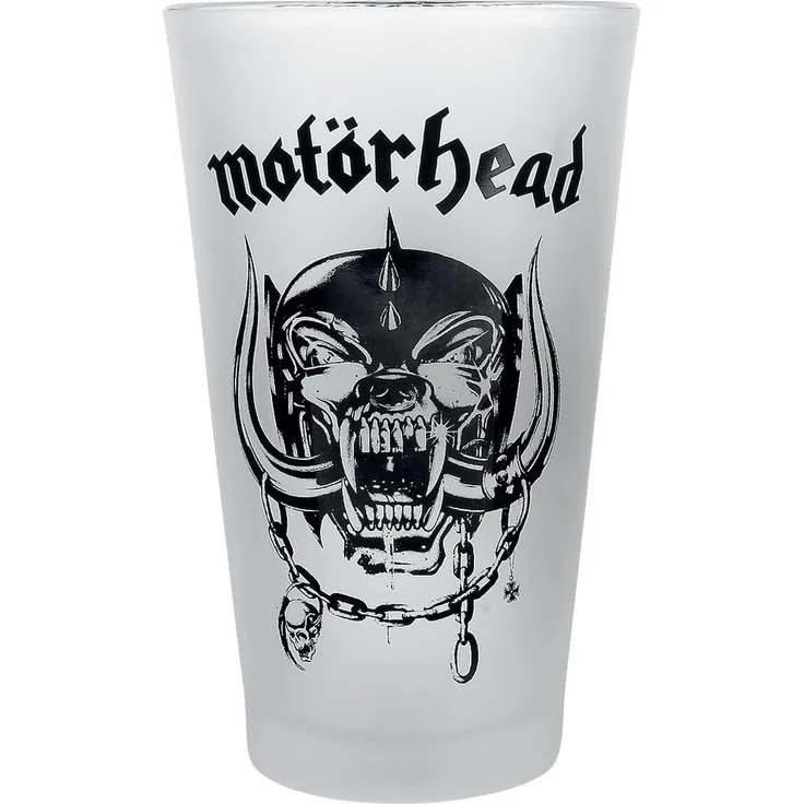 Motörhead Trinkglas, Glas, transparent, 9 x 9 x 15 cm