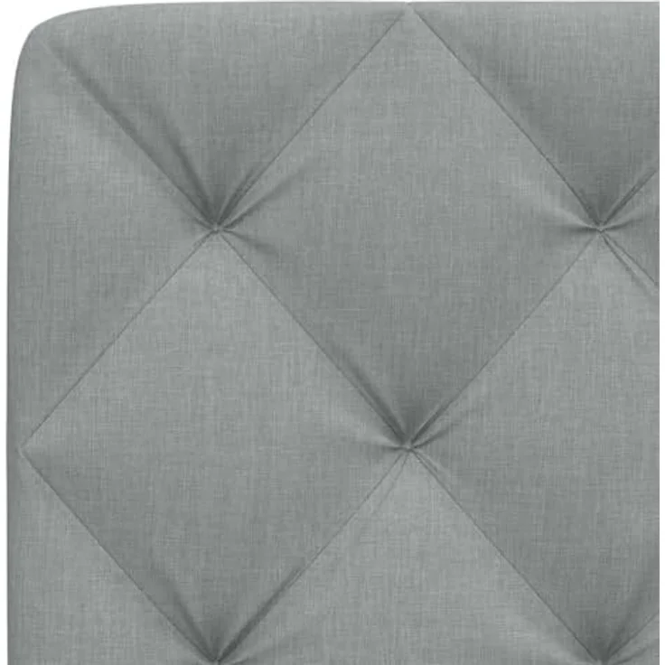 vidaXL Bett Kopfteil-Kissen Hellgrau 80 cm Stoff (1-tlg) – Bild 7