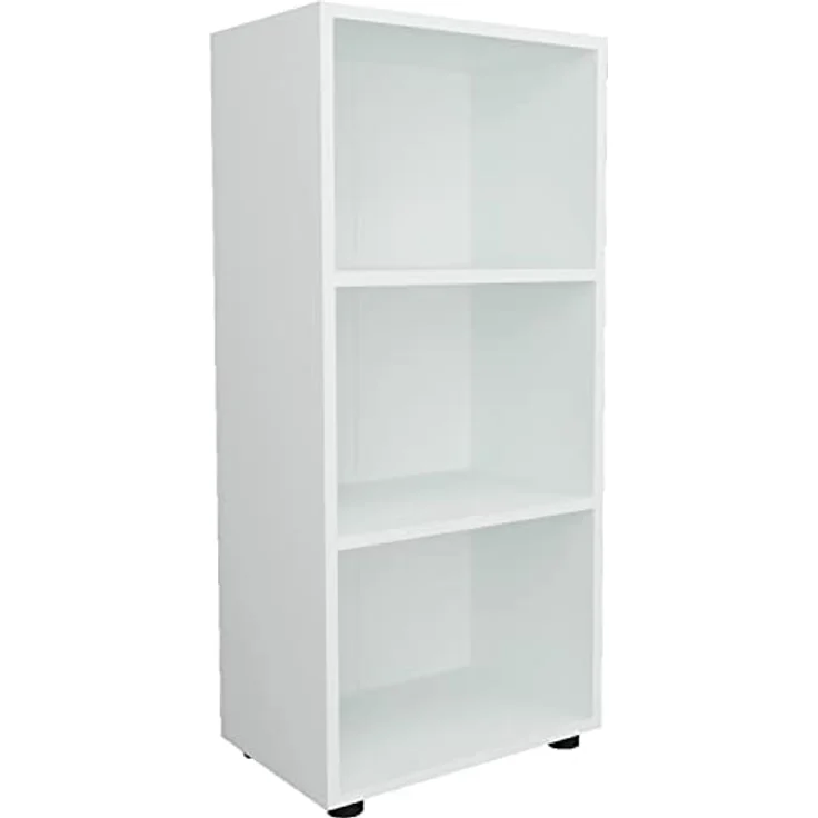 VCM Büroregal & Bücherregal Ulas 918442 Weiß H. 108 x B. 49 x T. 32 cm – Bild 5