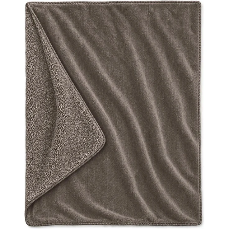 Wohndecke Wende Kuscheldecke Chenille Sherpa, TRAUMSCHLAF, weich & gemütlich, wärmende Sofadecke für Wohnzimmer und Schlafzimmer – Bild 3
