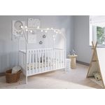 FabiMax 'Schlafmütze' Kinderbett, 70x140 cm, weiß, Kiefer massiv, 3-fach höhenverstellbar, umbaubar