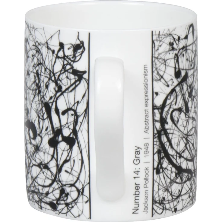 KÖNITZ Becher 1150043053 ARTselection Number 14: Gray by Jackson Pollock, 400 ml, Bone China Porzellan – Bild 6