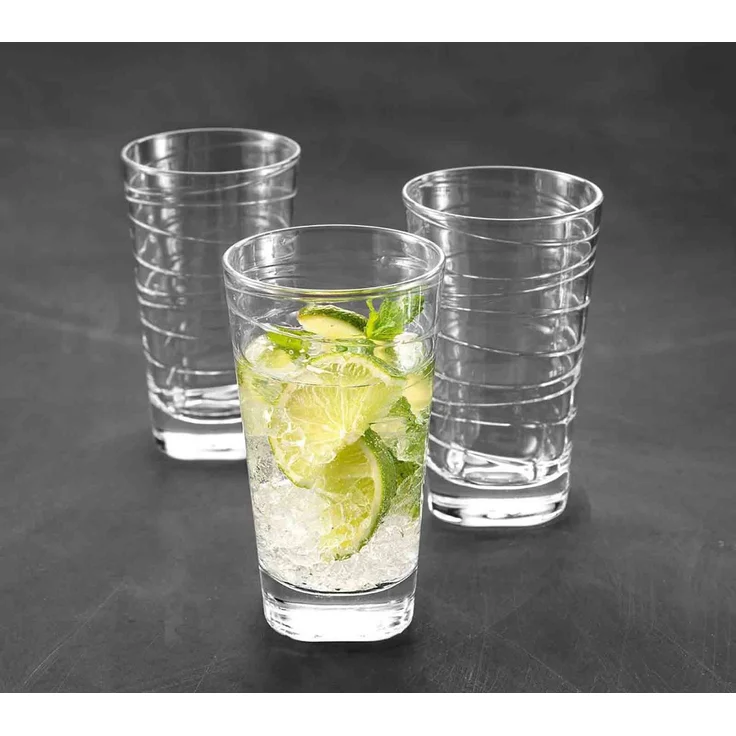 Leonardo 'Vario Struttura' Trinkglas, Kalk-Natron Glas, 280 ml, 6x Trinkglas, Transparent – Bild 4