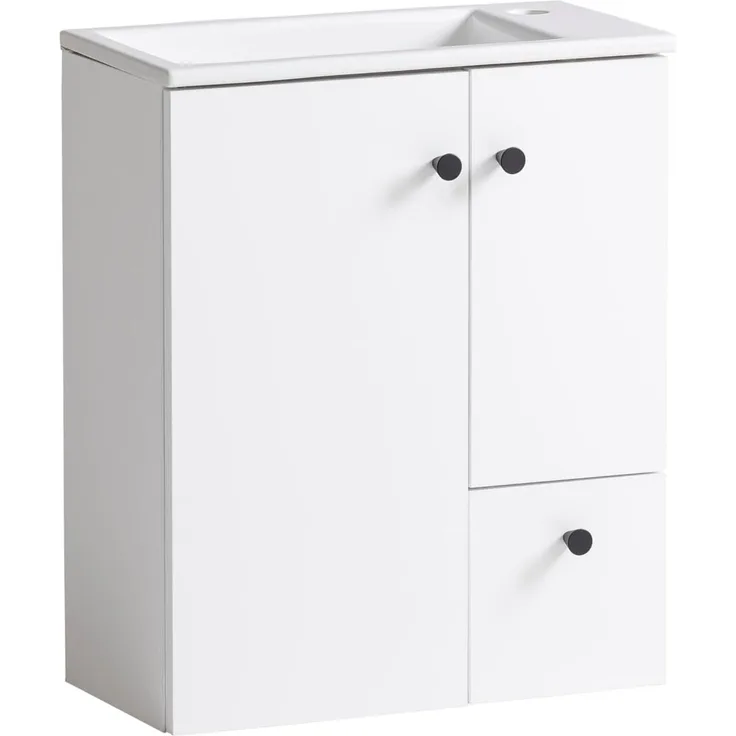 Schildmeyer Balto Waschtisch 157396, Kreideweiß, 50,0 x 25,0 x 60,0 cm