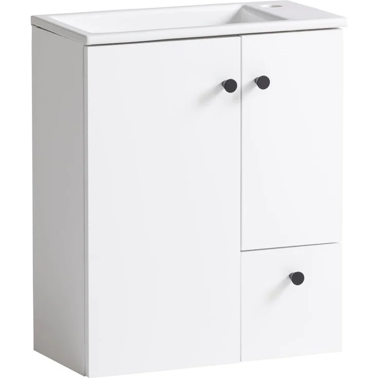 Schildmeyer Balto Waschtisch 157396, Kreideweiß, 50,0 x 25,0 x 60,0 cm – Bild 1