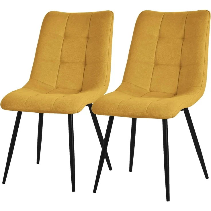 ML-DESIGN Stuhl Esszimmerstühle mit Rückenlehne moderne Design Lounge Küchenstühle (2 St), Polsterstuhl Esstischstühle 2er Set Küchenstuhl Polyester bis 120kg – Bild 1