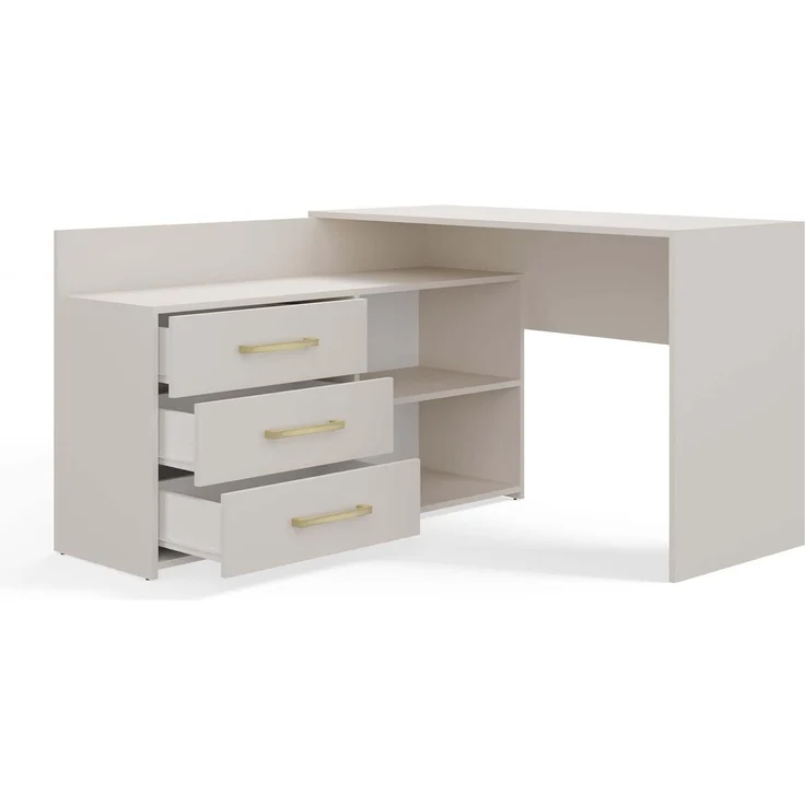 TOPESHOP Schreibtisch geräumiger Schreibtisch kompakt, Tiefe: 50 cm Breite: 120 cm Höhe: 76 cm – Bild 4