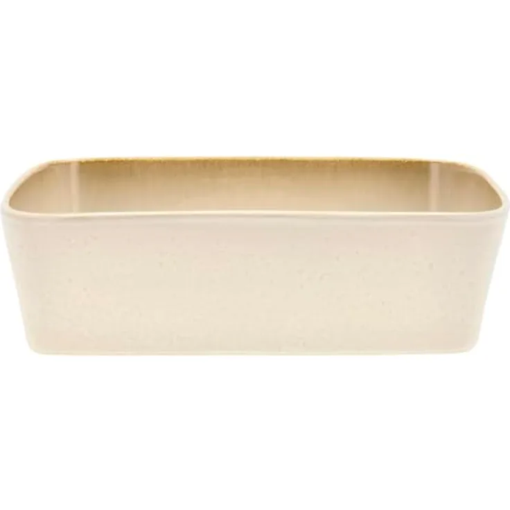 Bitz Steinzeug Creme / Creme Auflaufform 28x21 cm